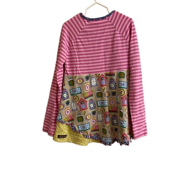 Matilda Jane In Disguise Top Stripes Clocks Long Sleeves Size 8 Style# 24121T - Picture 2 of 4